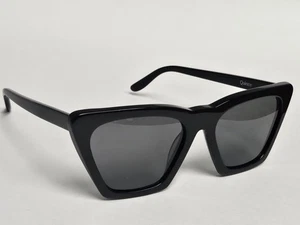 Gafas de sol Quincy Andy polarizadas negras envolventes en ángel de diseñador - Imagen 1 de 6