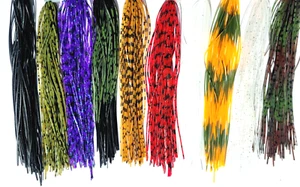 RUBBER SILICONE LEGS - Fly Tying Material - 9 COLORS Available - Sili Legs - NEW - Picture 1 of 33