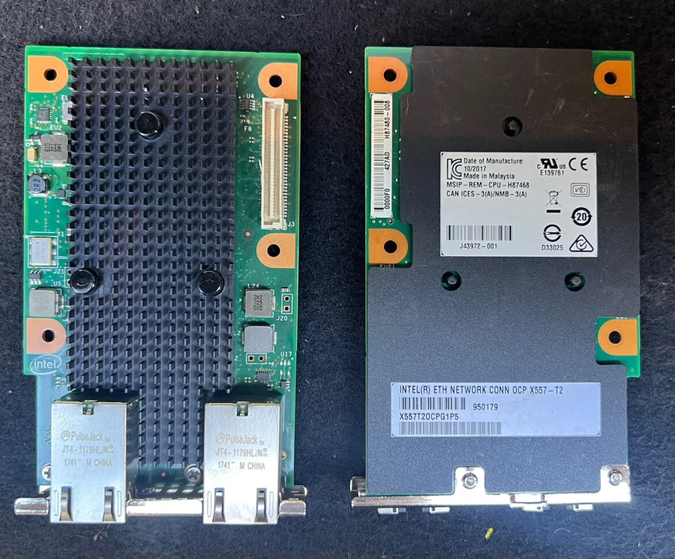 Tarjeta adaptadora de red Intel X557-T2 doble puerto 10 GB 10 GBase-T OCP X557T20CPG1P5 Foto 1 de 1