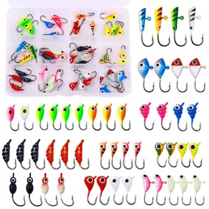 48 Stück Jighead Jigköpfe Köder Jighaken Bleiköpfe Bleikopf Jig Haken Lure Box - Bild 1 von 10