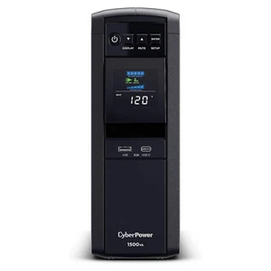 CyberPower CP1500PFCLCD-R 1500 VA / 1000W PFC Sinus USV Zertifiziert Refurbished - Bild 1 von 9
