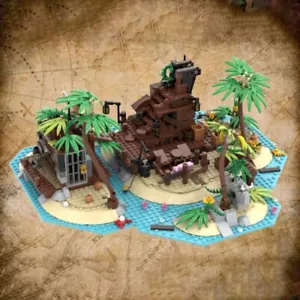 Pirate Island of Barracuda Bay 952 Pieces MOC-117866 Building Blocks Toys Set - Picture 1 of 3