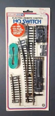 Life-Like Electric Remote Control HO Switch Left Hand New Old Stock  #8605 - Image 1 of 4