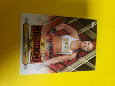 Ronda Rousey 2019 Topps WWE Road to Wrestlemania Wrestlemania 35 Roster #WM-8 - Image 1 of 3