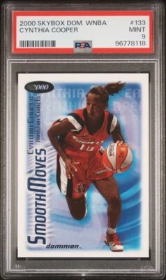 2000 SKYBOX DOMINION WNBA #133 CYNTHIA COOPER PSA 9 Houston Comets USC Trojans - Image 1 of 2