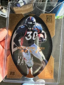 1997 Gold Foil Jumbo Score Board TERRELL DAVIS DC Die Cut #8 SUPER BOWL MVP - Picture 1 of 2