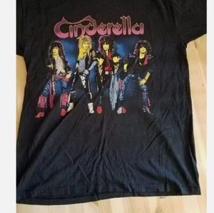 Band Tees × Vintage Cinderella Night Songs Concert T Shirt REPRINT - Picture 1 of 6