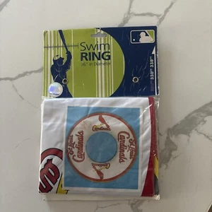 Oficial MLB Cardenales de San Luis 36" VINILO PISCINA NATACIÓN ANILLO TUBO NISP Verano Diversión - Imagen 1 de 7