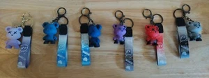 Lot Of 6 Graffiti Art Bear Key Chains. #DZ9 - Picture 1 of 6