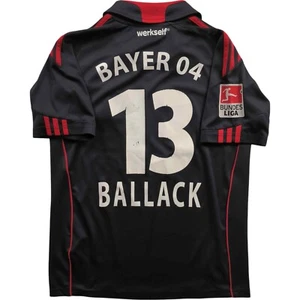 Bayer Leverkusen 2010-11 Adidas home Ballack football jersey size Boys 164 - Picture 1 of 10