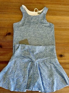 New Girls HONESTY Athletic Tank Skirt Set Blue White Size 7 - Picture 1 of 6