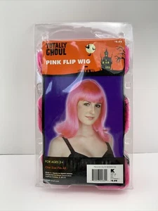 Nuevo Mujeres Rosa Peluca Abatible Totalmente Ghoul Disfraz Halloween Disfraz Cosplay Accesorio - Imagen 1 de 4