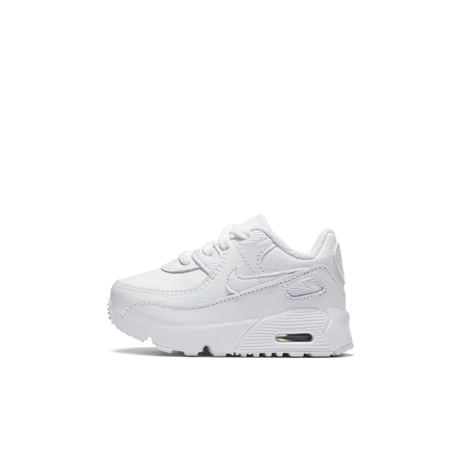 Nike Air Max 90 Ltr TD Toddler White Cd6868 100 Size 4 Pre Owned Great Cond