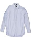 J. CREW Mens 80'S Two Ply Shirt Size 15-15 1/2 Medium Blue Cotton AN18