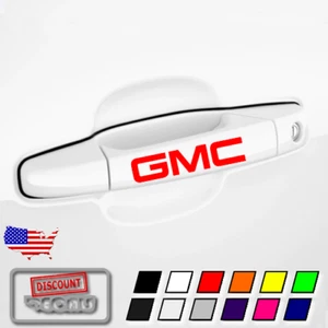 4x Red Door Handle Decal Sticker For GMC Acadia Sierra Yukon 1500 2500 3500 - Picture 1 of 1