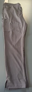 Med Couture Peaches Straight Leg Scrub Bottoms- XLT- Gray - Picture 1 of 3