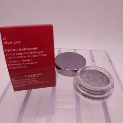 Clarins Cream to Powder Iridescent Eyeshadow 10 SILVER GREY .2oz - Image 1 of 4