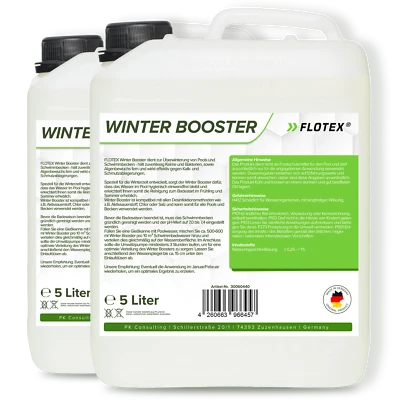 FLOTEX® Winter Booster 2x5L Pool Wintermittel Überwinterungsmittel Algizid