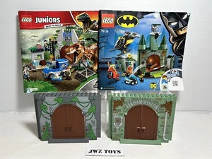 LEGO DC 76138 Batman Arkham Asylum e Jurassic 10758 Pannello Porta + Istruzioni - Foto 1 di 9
