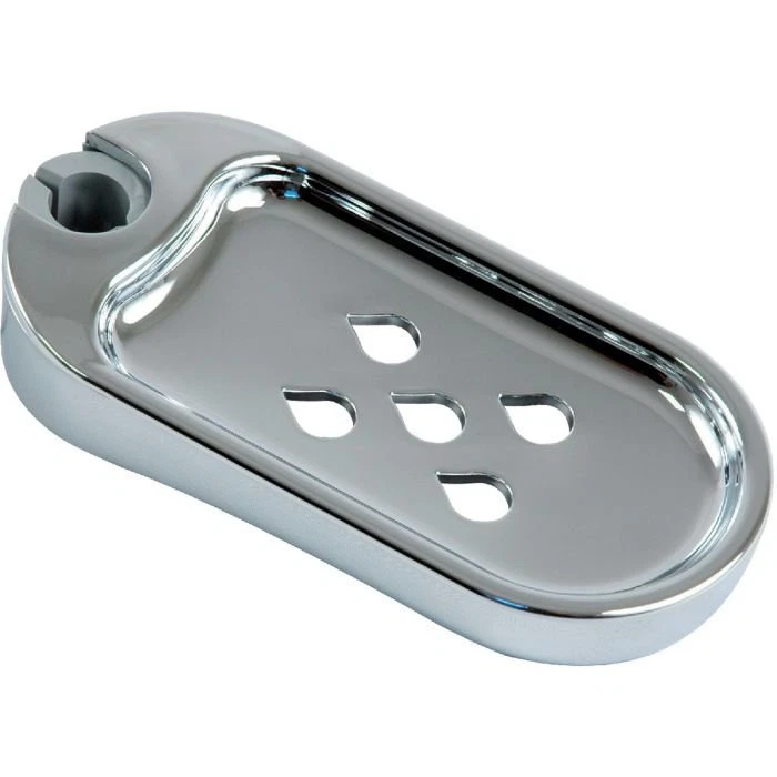 Porte-savon chromé de marque BOSSINI avec adaptateur pour barre de douche