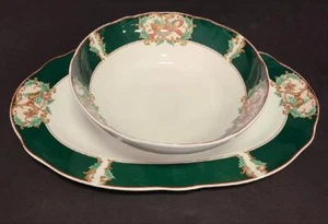 Plato de 15" y tazón de 9" Noritake Home para servir en Navidad - Imagen 1 de 1