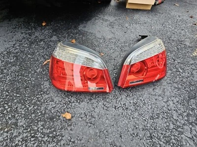 Комплект задних фонарей 2007-2010 BMW E60 LCI 528i 535i 550i M5 слева направо - Изображение 1 из 4