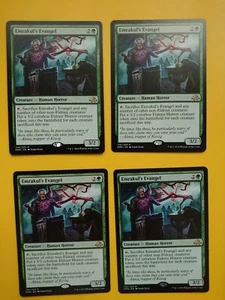 MTG Card. Emrakul's Evangel playset 4 Human Horror Eldritch Moon Rare - Picture 1 of 4