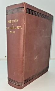 History of Salisbury New Hampshire John Dearborn 1890 Maps Prints Genealogy - Bild 1 von 9