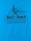 Vintage Hatt?s Ranch T Shirt Green River Utah Size Large  Upland Game Bird Hunti