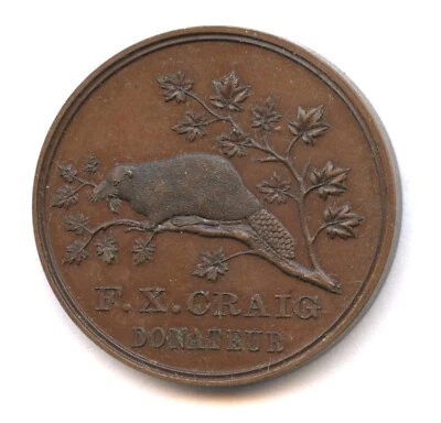 Leroux 1235a — F.X. Craig Prize for Drawing. Undated. Copper. - Image 1 of 2