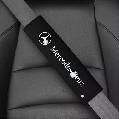 2pcs New Car Seat Belt Cover Shoulder Cushion Pad Accessorie For Mercedes Benz - Image 1 of 4