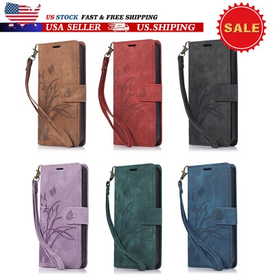 For Samsung Galaxy A56 A36 A26 A16 A06 A55 Wallet Magnetic Flip Stand Case+Strap - Image 1 of 4