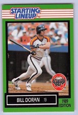 1989  BILL DORAN - Kenner Starting Lineup Card - HOUSTON ASTROS