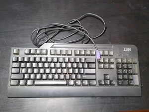 Vintage IBM KB-0225 Wired Keyboard PS/2 Black - Picture 1 of 2
