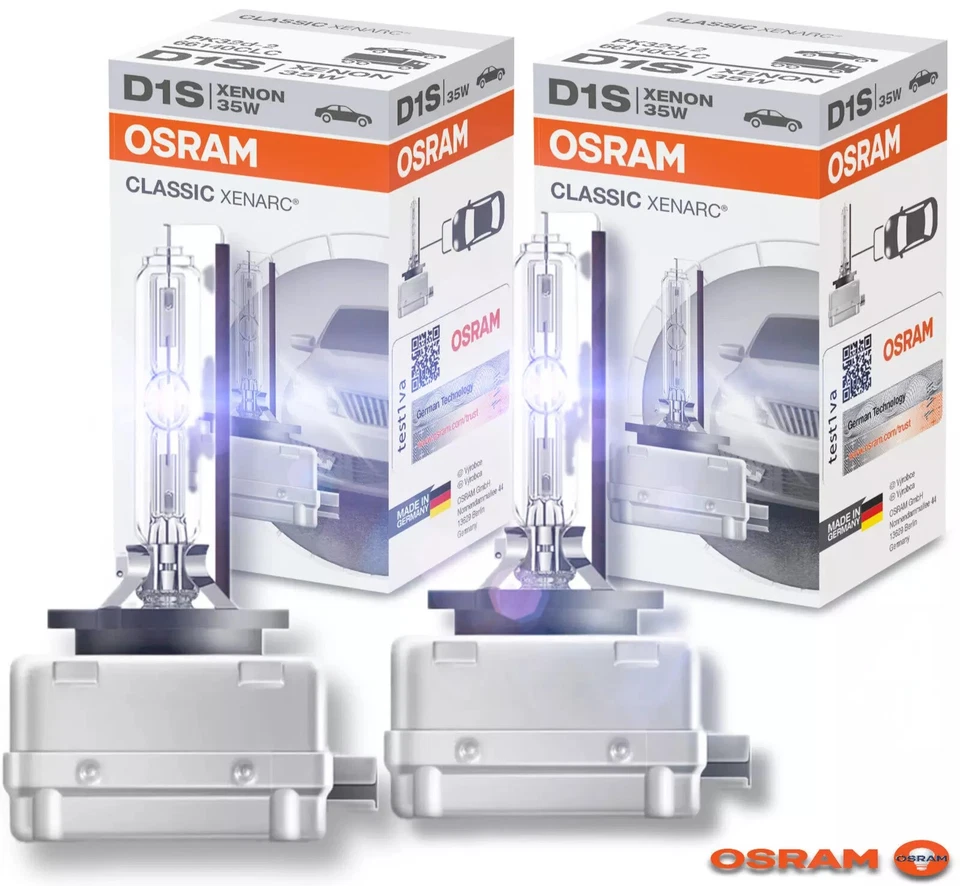 2x OSRAM D1S 66140 XENARC XENON LAMPE CLC ORIGINAL & NEU LED STYLE 2025 - Bild 1 von 2