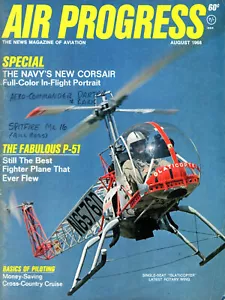 AIR PROGRESS AUG 68 A-7 CORSAIR II_P-51_C-130_CONCORDE_HELI-PORTER_GLATICOPTER - Picture 1 of 4