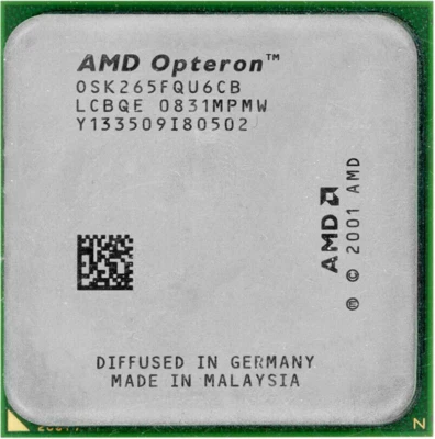 Processor CPU AMD Dual-Core Opteron 265 HE 1.8GHz OSK265FQU6CB Socket 940 - Image 1 of 2