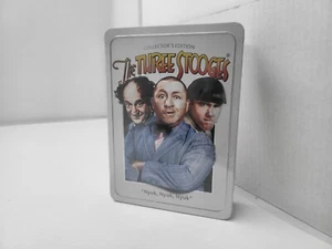 NEW The Three Stooges Nyuk, Nyuk, Nyuk 4 DVD'S Collector's Edition In Metal Box - Picture 1 of 6