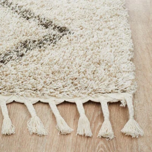 Monreale Tamara Tribal Beige Ivory Modern Rug Runner - 3 Sizes *FREE DELIVERY* - Picture 1 of 25