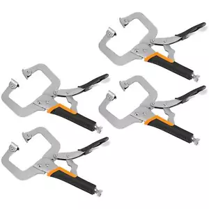 4 Pack 6 Inch Locking C Clamp With Flat Swivel Pads High Grade Carbon Steel C Ty - Picture 1 of 6