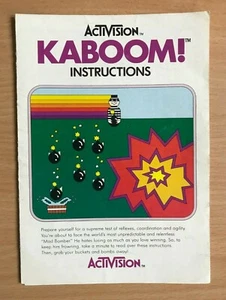 KABOOM! - ATARI 2600 Instruction manual - Bild 1 von 2