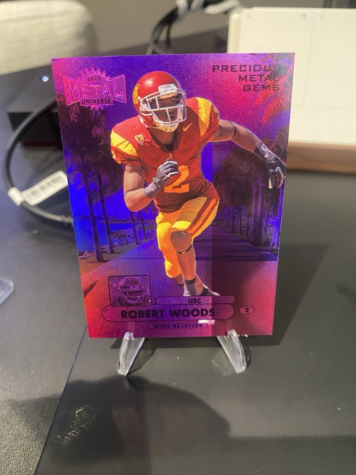 2013 Fleer Retro Precious Metal Gems Robert Woods First Print 1/5 SSP RC USC - Image 1 of 2
