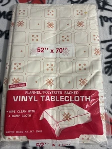 Waterproof 52x70 Buffalo Plaid Tablecloth with Soft Flannel Backing - Easy Clean - Picture 1 of 5