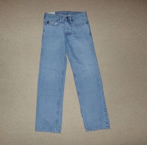 BOYS ABERCROMBIE KIDS THE A&F CLASSIC STRAIGHT DENIM JEANS SZ 14 - Picture 1 of 4