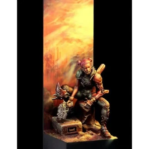 1/24 Resin Cyberpunk Model Kit Beautiful Girl Woman Shooter Unpainted - Picture 1 of 3