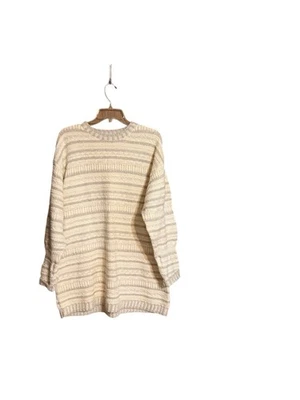 Cárdigan Suéter Vintage Liz Claiborne Liz & Co Grueso Tejido Algodón Neturals XL Foto 1 de 4