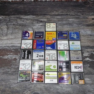 compact flash card job lot x26 mixed sizes - Zdjęcie 1 z 3
