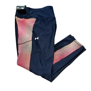 Under Armour WOMENS 1X NWT HeatGear Armour Panel Ankle Leggings Black 6M Panel - Picture 1 of 14