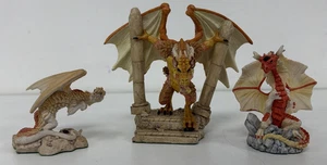 Enchantica Dragon Statues X3  Firetongue Firewing Kraeger Holland Studio - Picture 1 of 23