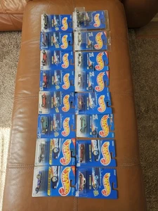 Hot Wheels 1990s Blue Cards. Lor Of 16 (Includes 1 Error Car) - Picture 1 of 11